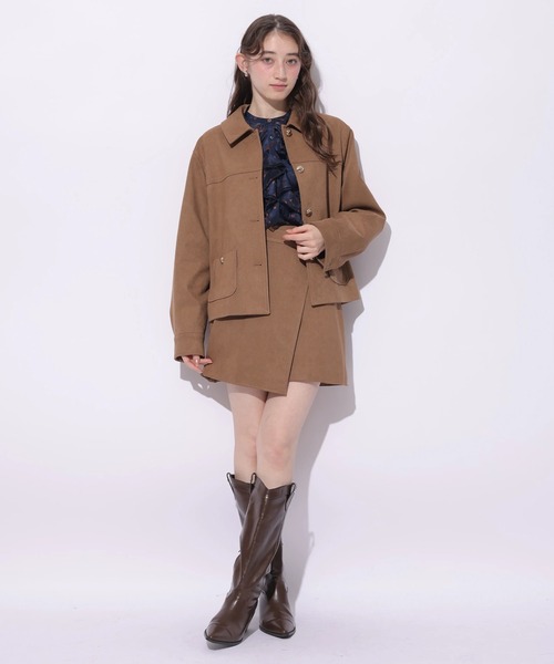 Rirandture(リランドチュール)の「チェリープリントフリルブラウス(シャツ/ブラウス・レディース・ネイビー/オフホワイト・2)」の7枚目の写真