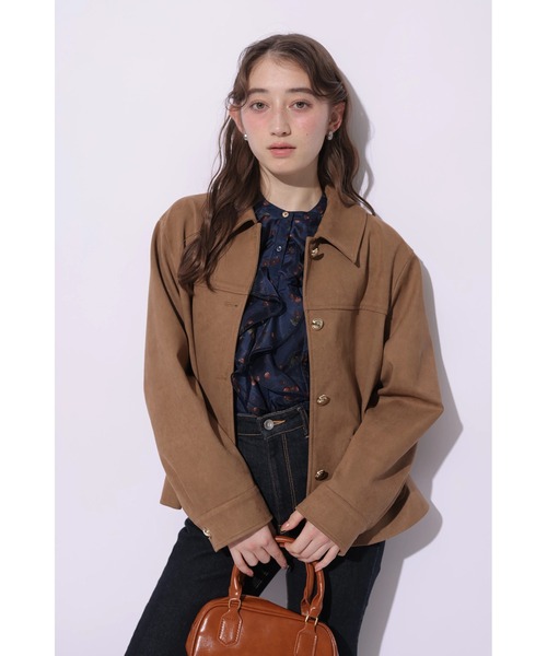 Rirandture(リランドチュール)の「チェリープリントフリルブラウス(シャツ/ブラウス・レディース・ネイビー/オフホワイト・2)」の14枚目の写真