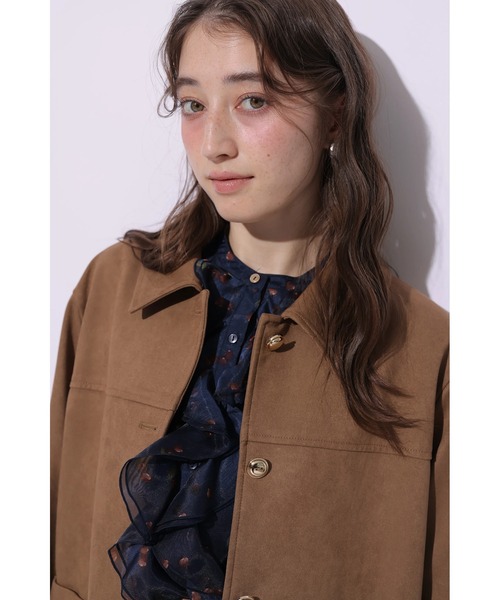 Rirandture(リランドチュール)の「チェリープリントフリルブラウス(シャツ/ブラウス・レディース・ネイビー/オフホワイト・2)」の16枚目の写真