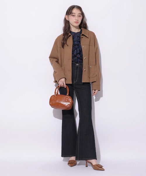 Rirandture(リランドチュール)の「チェリープリントフリルブラウス(シャツ/ブラウス・レディース・ネイビー/オフホワイト・2)」の17枚目の写真