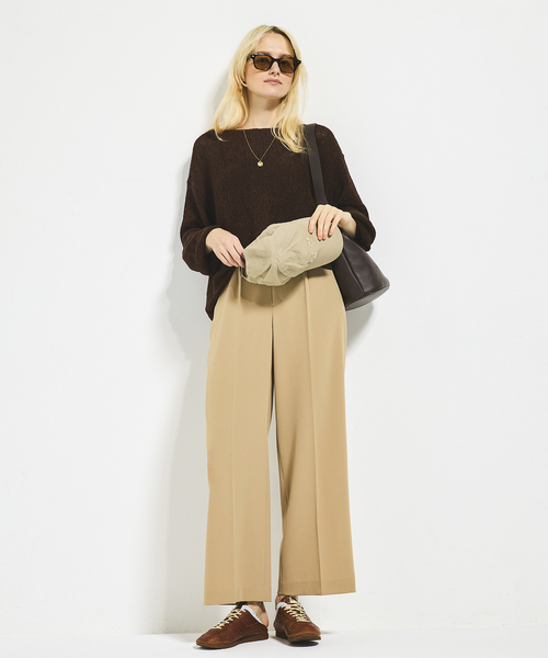 plage（プラージュ）の「《追加》linen mix loose プルオーバー（ニット/セーター・レディース・ベージュ系その他/ライトブルー/チョコ・FREE）」の5枚目の写真