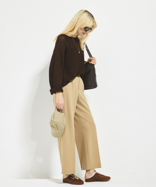 plage（プラージュ）の「《追加》linen mix loose プルオーバー（ニット/セーター・レディース・ベージュ系その他/ライトブルー/チョコ・FREE）」の17枚目の写真