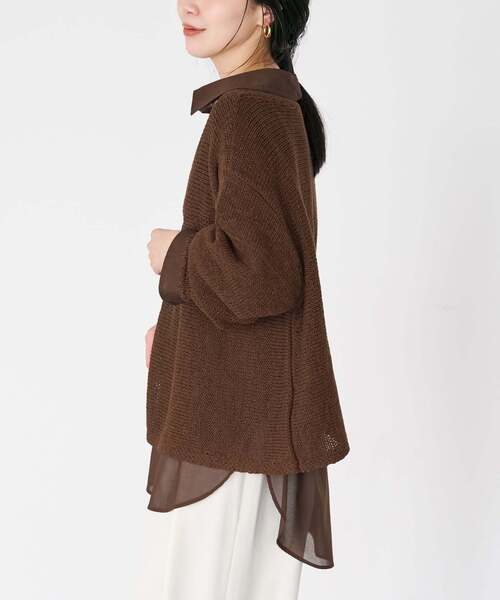 plage(プラージュ)の「《追加》linen mix loose プルオーバー(ニット/セーター・レディース・ベージュ系その他/ライトブルー/チョコ・FREE)」の8枚目の写真