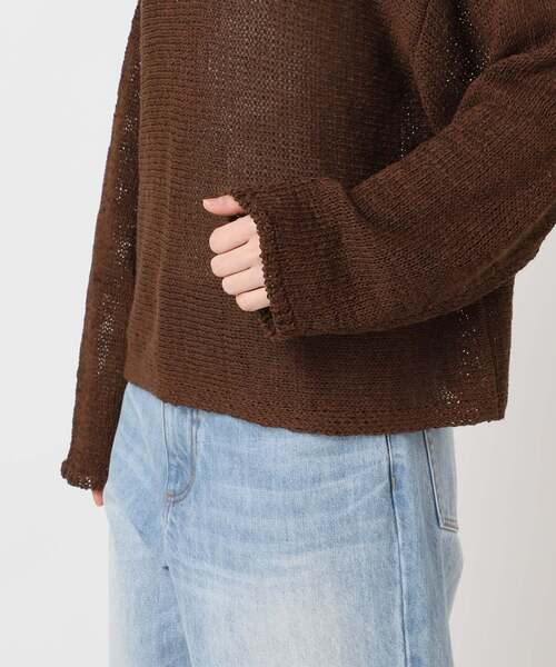 plage(プラージュ)の「《追加》linen mix loose プルオーバー(ニット/セーター・レディース・ベージュ系その他/ライトブルー/チョコ・FREE)」の17枚目の写真