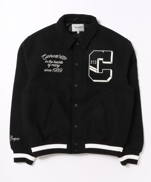 Carhartt(カーハート)の「Carhartt/カーハート WORLD CLASS VARSITY ジャケット(その他アウター・キッズ・ブラック・L/M)」の1枚目の写真