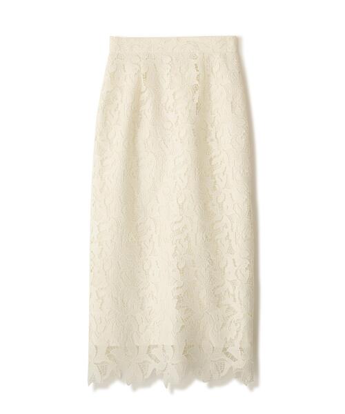 PROPORTION BODY DRESSING(プロポーションボディドレッシング)の「レースタイトスカート / 1216120204(スカート・レディース・ネイビー/ベージュ/ホワイト系その他・SMALL/MEDIUM/P/S)」の4枚目の写真