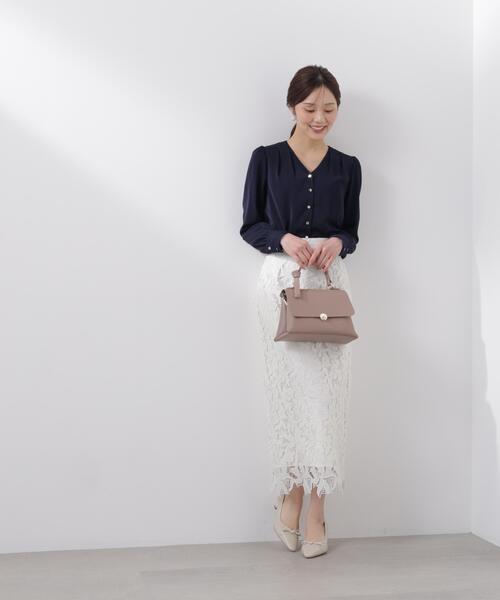 PROPORTION BODY DRESSING(プロポーションボディドレッシング)の「レースタイトスカート / 1216120204(スカート・レディース・ネイビー/ベージュ/ホワイト系その他・SMALL/MEDIUM/P/S)」の9枚目の写真