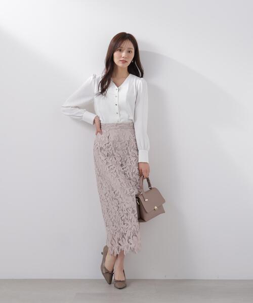 PROPORTION BODY DRESSING(プロポーションボディドレッシング)の「レースタイトスカート / 1216120204(スカート・レディース・ネイビー/ベージュ/ホワイト系その他・SMALL/MEDIUM/P/S)」の13枚目の写真