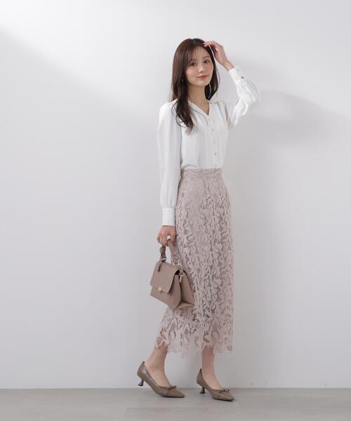 PROPORTION BODY DRESSING(プロポーションボディドレッシング)の「レースタイトスカート / 1216120204(スカート・レディース・ネイビー/ベージュ/ホワイト系その他・SMALL/MEDIUM/P/S)」の16枚目の写真