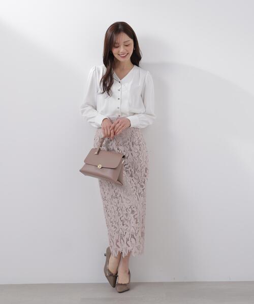 PROPORTION BODY DRESSING(プロポーションボディドレッシング)の「レースタイトスカート / 1216120204(スカート・レディース・ネイビー/ベージュ/ホワイト系その他・SMALL/MEDIUM/P/S)」の17枚目の写真