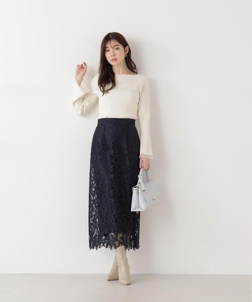 PROPORTION BODY DRESSING（プロポーションボディドレッシング）の「レースタイトスカート / 1216120204（スカート・レディース・ネイビー/ベージュ/ホワイト系その他・SMALL/MEDIUM/P/S）」の17枚目の写真