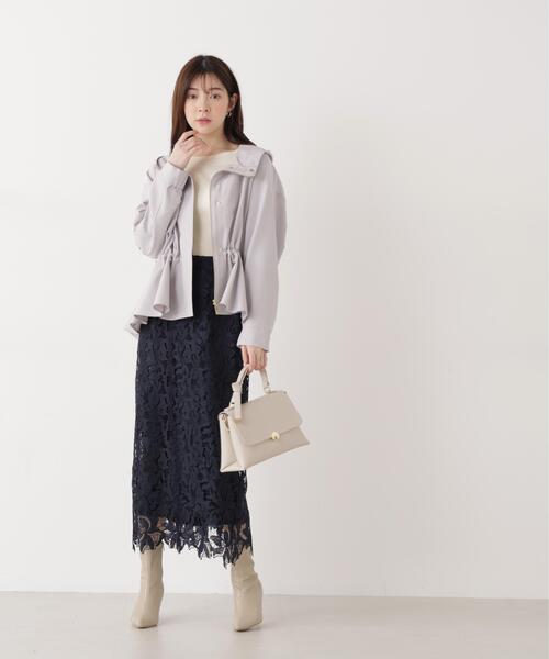 PROPORTION BODY DRESSING（プロポーションボディドレッシング）の「レースタイトスカート / 1216120204（スカート・レディース・ネイビー/ベージュ/ホワイト系その他・SMALL/MEDIUM/P/S）」の18枚目の写真