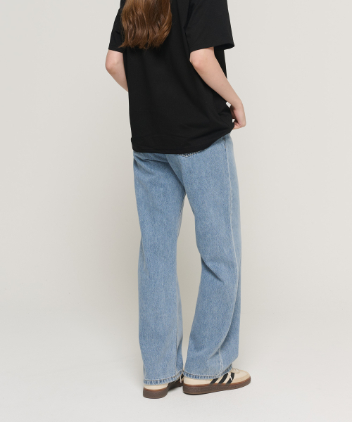 CARGOBROS FOR WOMAN(カーゴブロスフォーウィメン)の「プレミアムセミワイドデニムパンツ(ブルー)(デニムパンツ・レディース・その他・SMALL/MEDIUM/LARGE)」の4枚目の写真