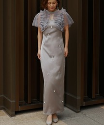 My shawty（マイシャウティー）の「satin bijou set dress（ドレス）」