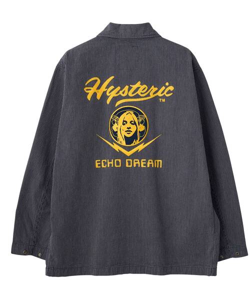 HYSTERIC GLAMOUR（ヒステリックグラマー）の「HYSTERIC ECHO DREAM刺繍 カバーオールジャケット（ブルゾン・メンズ・インディゴブルー・SMALL/MEDIUM/LARGE/X-LARGE）」の3枚目の写真