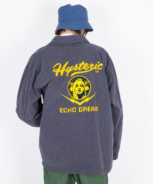 HYSTERIC GLAMOUR（ヒステリックグラマー）の「HYSTERIC ECHO DREAM刺繍 カバーオールジャケット（ブルゾン・メンズ・インディゴブルー・SMALL/MEDIUM/LARGE/X-LARGE）」の6枚目の写真