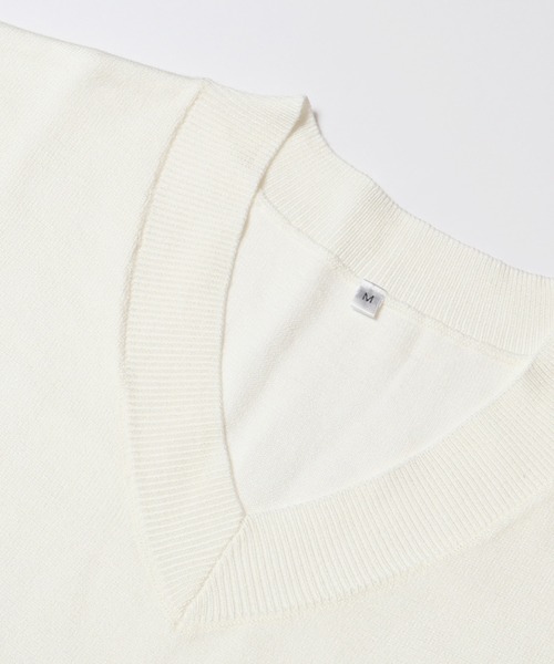 coca（coca）（コカ）の「ニットVネックベスト（ベスト・レディース・グレー/アイボリー・L/M）」の16枚目の写真