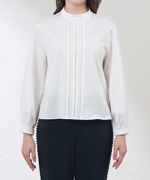 amaca(アマカ)の「【Blousey】はしごレース ブラウジーカットソー(Tシャツ/カットソー・レディース・オフホワイト・38/40)」の4枚目の写真