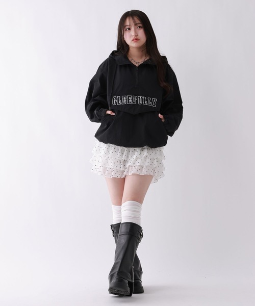 repipi armario（レピピ アルマリオ）の「ハーフZIPアノラックパーカー（パーカー・キッズ・ブラック系その他/ブラック/チェック・MEDIUM/LARGE）」の7枚目の写真