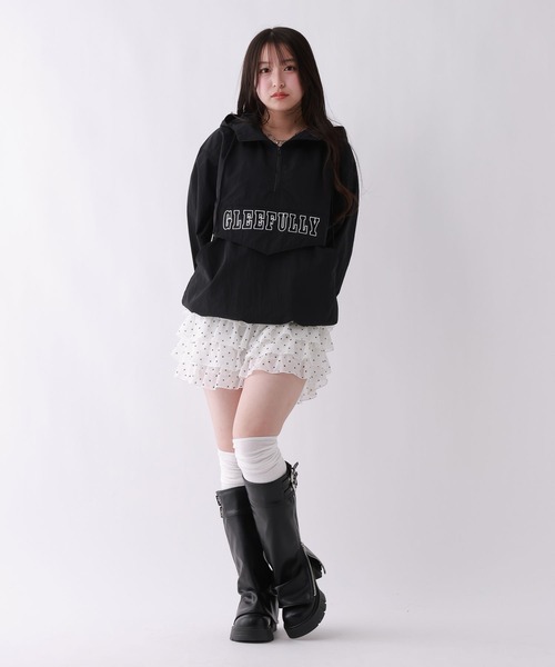 repipi armario（レピピ アルマリオ）の「ハーフZIPアノラックパーカー（パーカー・キッズ・ブラック系その他/ブラック/チェック・MEDIUM/LARGE）」の8枚目の写真