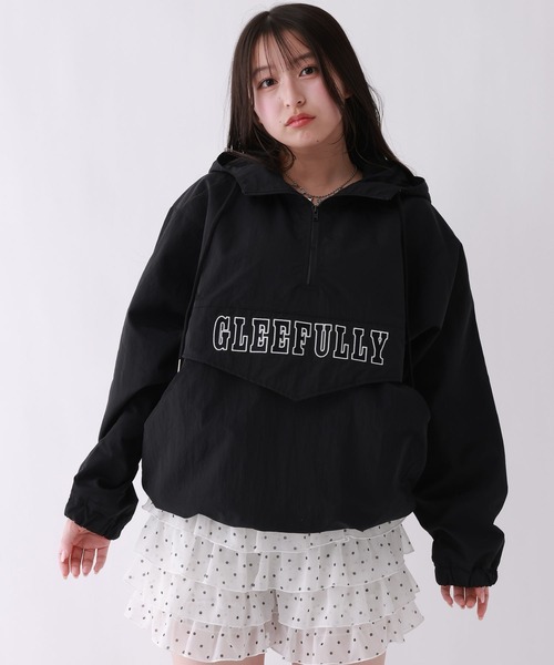 repipi armario（レピピ アルマリオ）の「ハーフZIPアノラックパーカー（パーカー・キッズ・ブラック系その他/ブラック/チェック・MEDIUM/LARGE）」の9枚目の写真