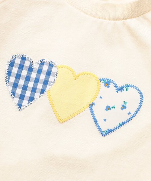 Seraph(セラフ)の「パッチワークTシャツ_ジュニア対応(Tシャツ/カットソー・キッズ・ピンク/アイボリー・140/130/120/110/100/90/80)」の5枚目の写真