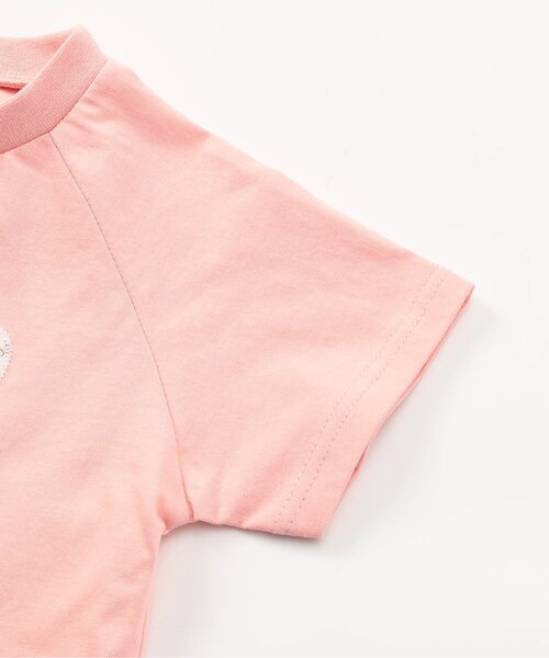 Seraph(セラフ)の「パッチワークTシャツ_ジュニア対応(Tシャツ/カットソー・キッズ・ピンク/アイボリー・140/130/120/110/100/90/80)」の8枚目の写真