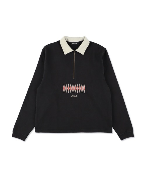 WIND AND SEA(ウィンダンシー)の「Club Half Zip Sweatshirt(スウェット・メンズ・ブラック/パープル・X-LARGE/LARGE/SMALL/MEDIUM)」の2枚目の写真