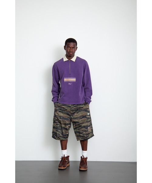 WIND AND SEA(ウィンダンシー)の「Club Half Zip Sweatshirt(スウェット・メンズ・ブラック/パープル・X-LARGE/LARGE/SMALL/MEDIUM)」の3枚目の写真