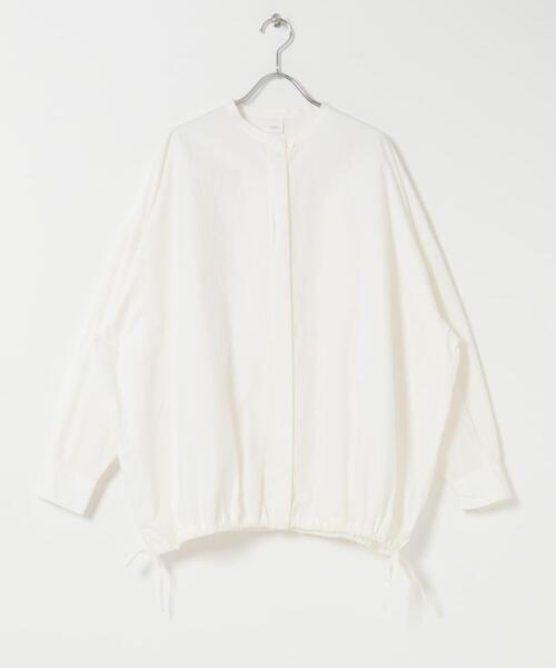 かぐれ(カグレ)の「ノーカラークルーネックオーバーシャツ(シャツ/ブラウス・レディース・ブラック/オフホワイト・FREE)」の16枚目の写真