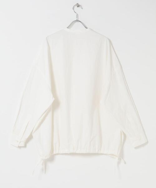 かぐれ(カグレ)の「ノーカラークルーネックオーバーシャツ(シャツ/ブラウス・レディース・ブラック/オフホワイト・FREE)」の19枚目の写真