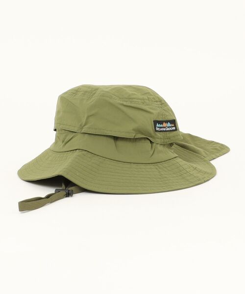 Ocean&Ground（オーシャン&グラウンド）の「ｱﾄﾞﾍﾞﾝﾁｬｰHAT（ハット・キッズ・ピンク/ブラック/オリーブ/ダークグリーン/ターコイズブルー・50/52/56/58/54）」の3枚目の写真