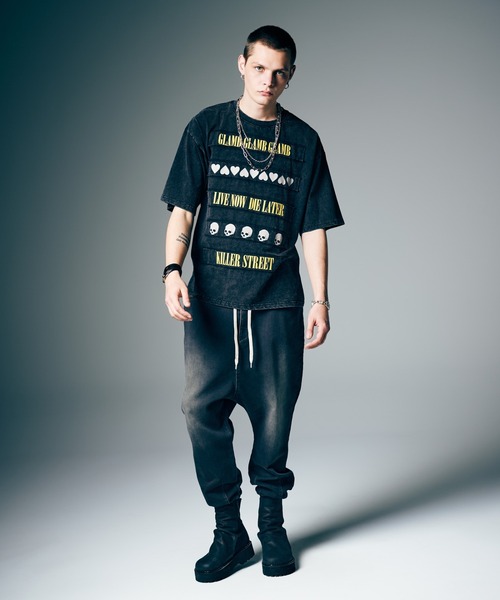 glamb（グラム）の「Knit Denim Pants / ニットデニムパンツ（デニムパンツ・メンズ・ブラック/インディゴブルー・S/M/L）」の10枚目の写真