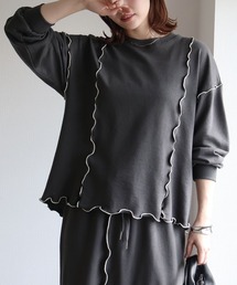 sin.ca（シンカ）の「裏毛配色メロウプルオーバー（スウェット）」