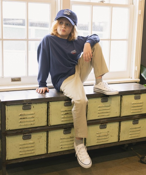 GLOBAL WORK（グローバルワーク）の「Perky/ツイルCAP/638986（キャップ・キッズ・ネイビー/オフホワイト・MEDIUM/LARGE）」の4枚目の写真