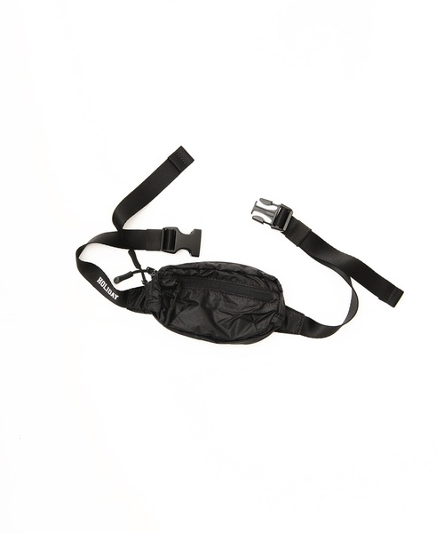 HOLIDAY(ホリデイ)の「HOLIDAY PACKABLE MINI MINI WAIST BAG ホリデイパッカブルミニミニウエストバッグ(ボディバッグ/ウエストポーチ・レディース・ブラック・ONE SIZE)」の1枚目の写真