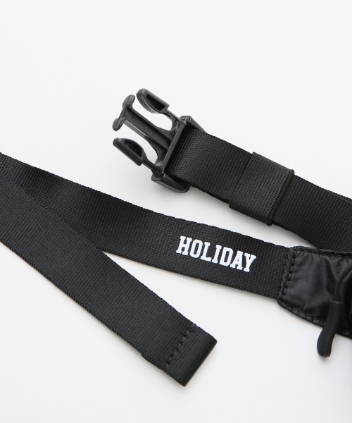 HOLIDAY(ホリデイ)の「HOLIDAY PACKABLE MINI MINI WAIST BAG ホリデイパッカブルミニミニウエストバッグ(ボディバッグ/ウエストポーチ・レディース・ブラック・ONE SIZE)」の5枚目の写真