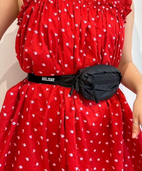 HOLIDAY(ホリデイ)の「HOLIDAY PACKABLE MINI MINI WAIST BAG ホリデイパッカブルミニミニウエストバッグ(ボディバッグ/ウエストポーチ・レディース・ブラック・ONE SIZE)」の8枚目の写真