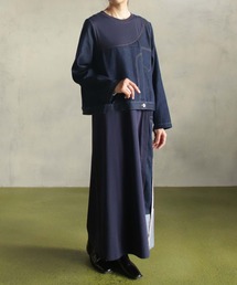 kese-moi（ケセモイ）の「デニムセットアップ風ワンピース（ワンピース）」