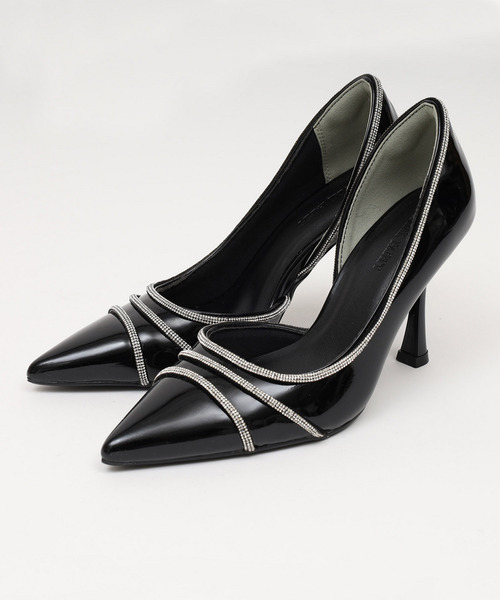 ROYAL PARTY（ロイヤルパーティー）の「エクララインパンプス（パンプス・レディース・ブラック/オフホワイト・MEDIUM/LARGE）」の4枚目の写真