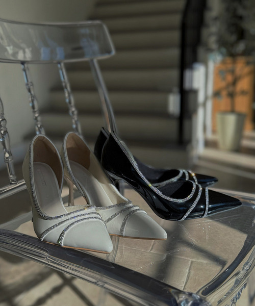ROYAL PARTY（ロイヤルパーティー）の「エクララインパンプス（パンプス・レディース・ブラック/オフホワイト・MEDIUM/LARGE）」の9枚目の写真