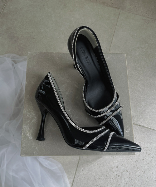 ROYAL PARTY（ロイヤルパーティー）の「エクララインパンプス（パンプス・レディース・ブラック/オフホワイト・MEDIUM/LARGE）」の11枚目の写真