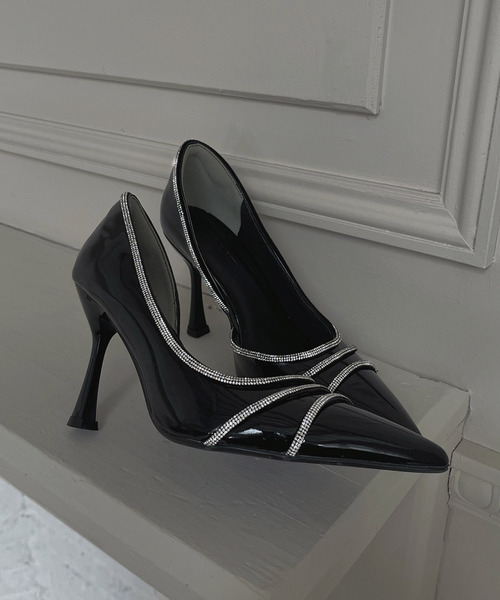 ROYAL PARTY（ロイヤルパーティー）の「エクララインパンプス（パンプス・レディース・ブラック/オフホワイト・MEDIUM/LARGE）」の12枚目の写真