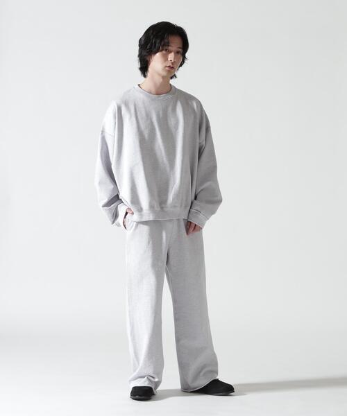 marka（マーカ）の「MARKAWARE（マーカウェア）/ Organic Cotton Heavy Fleece Wide Gym Pants（スウェットパンツ・メンズ・グレー/ブラック・1/2/3）」の12枚目の写真