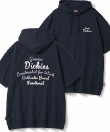 【GENUINE DICKIESジェニュインディッキーズ】バックサガラ刺繍 半袖スウェットフーディー