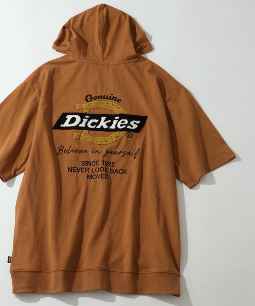 Dickies(ディッキーズ)の「【GENUINE DICKIESジェニュインディッキーズ】バックサガラ刺繍 半袖スウェットフーディー(パーカー・メンズ・スミクロ/グリーン系その他/ブラウン/ブラック/ネイビー/オートミール・M/L/XL)」の14枚目の写真
