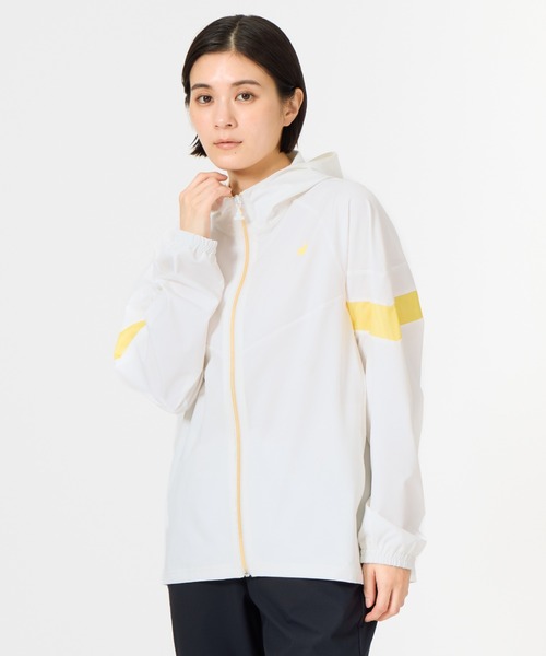 le coq sportif（ルコックスポルティフ）の「ルコックスポルティフ  サンスクリーンクロスジャケット（ナイロンジャケット・レディース・ネイビー/ホワイト/ブルー・M/L/XL）」の2枚目の写真