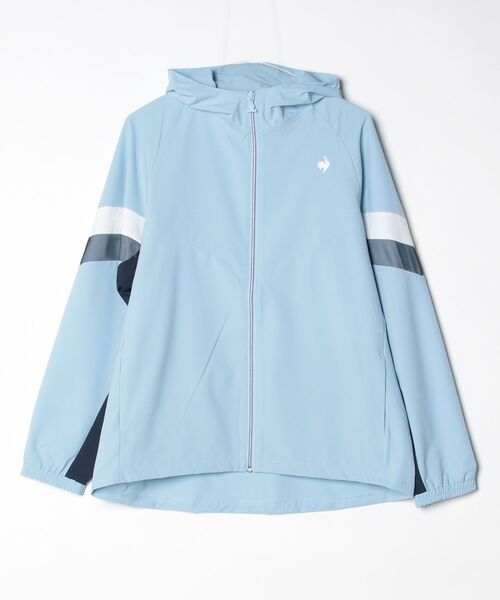 le coq sportif（ルコックスポルティフ）の「ルコックスポルティフ  サンスクリーンクロスジャケット（ナイロンジャケット・レディース・ネイビー/ホワイト/ブルー・M/L/XL）」の20枚目の写真