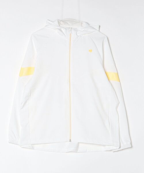 le coq sportif（ルコックスポルティフ）の「ルコックスポルティフ  サンスクリーンクロスジャケット（ナイロンジャケット・レディース・ネイビー/ホワイト/ブルー・M/L/XL）」の18枚目の写真