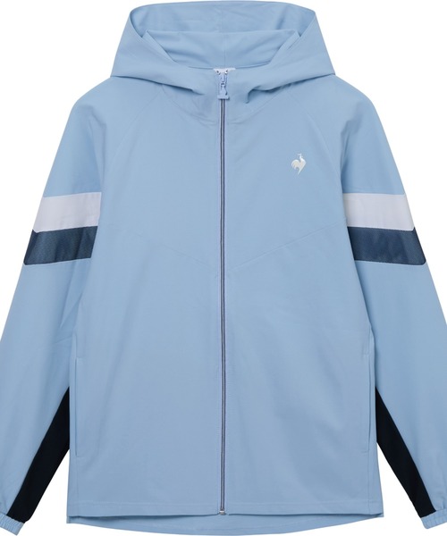 le coq sportif（ルコックスポルティフ）の「ルコックスポルティフ  サンスクリーンクロスジャケット（ナイロンジャケット・レディース・ネイビー/ホワイト/ブルー・M/L/XL）」の14枚目の写真